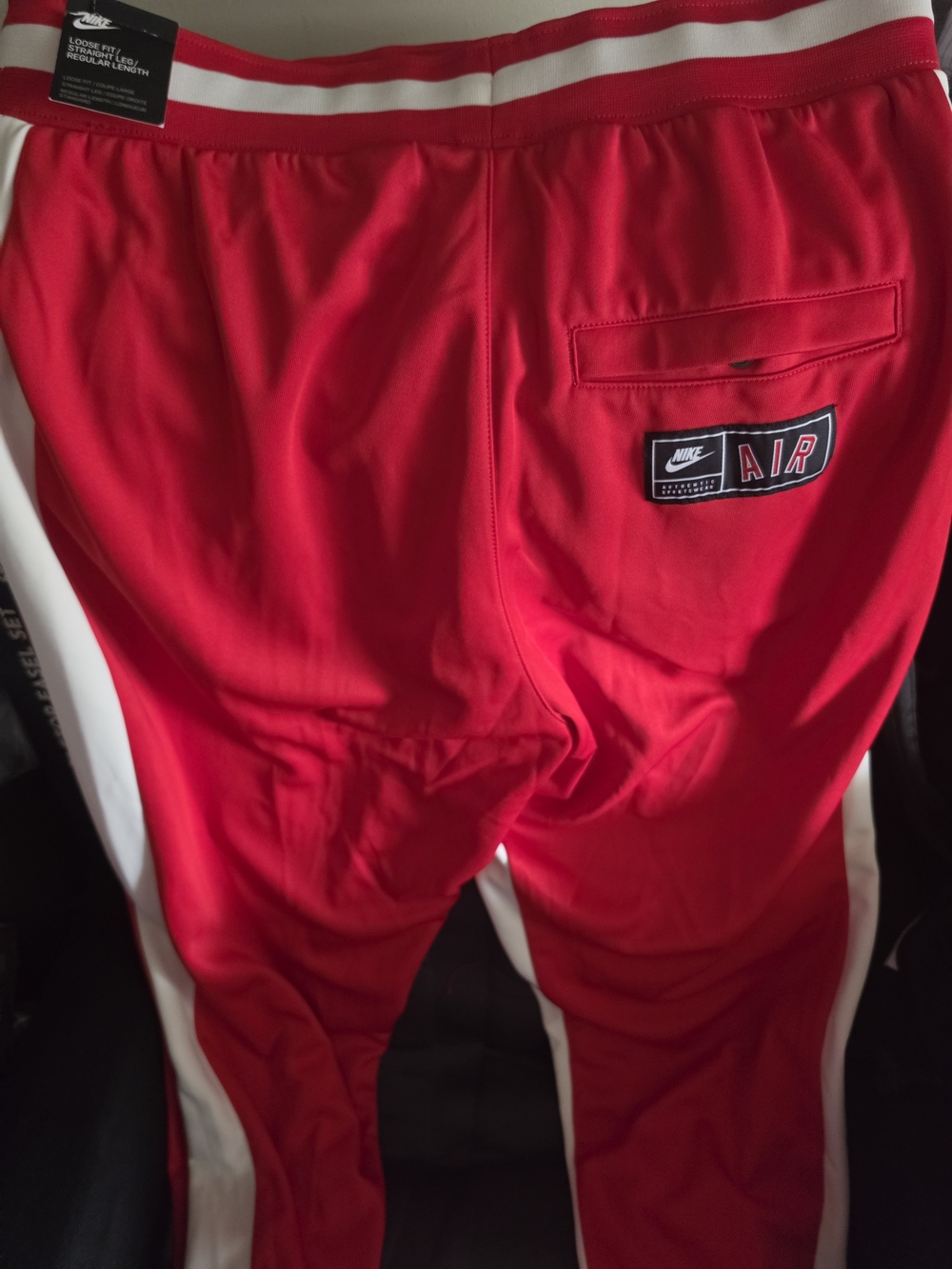 Nike Red & White Track Pants - Picture 5 of 5